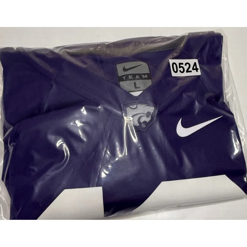 Nike Kansas State Wildcats K-State Football Jersey 16 Purple Mens Large L